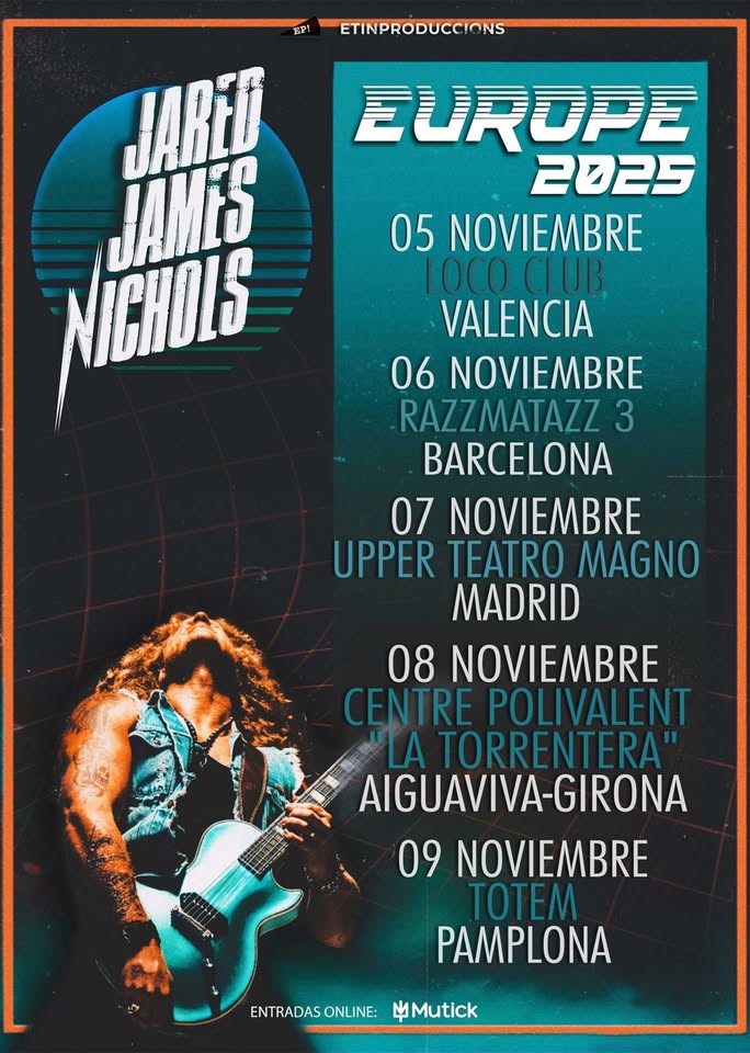 JARED JAMES NICHOLS EN BARCELONA  !!!!