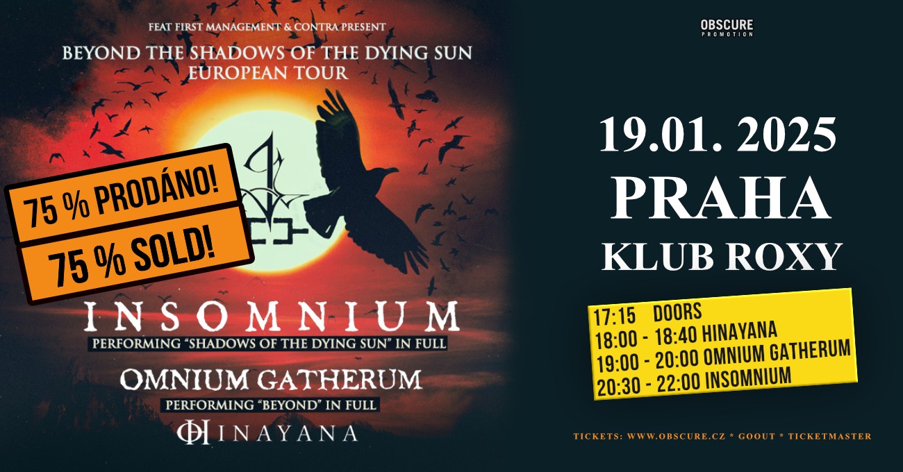 INSOMNIUM, OMNIUM GATHERUM, HINAYANA - Praha