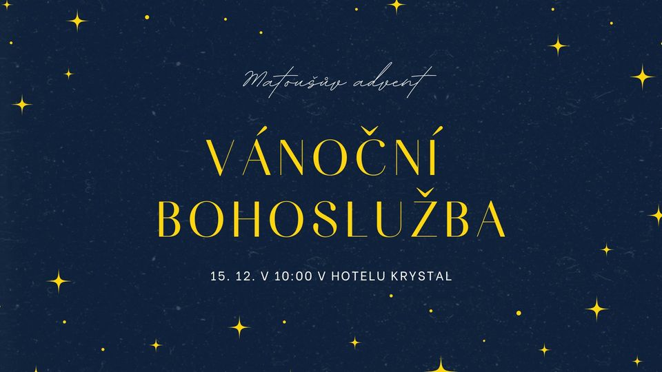 ✨Vánoční bohoslužba CB Dejvice✨