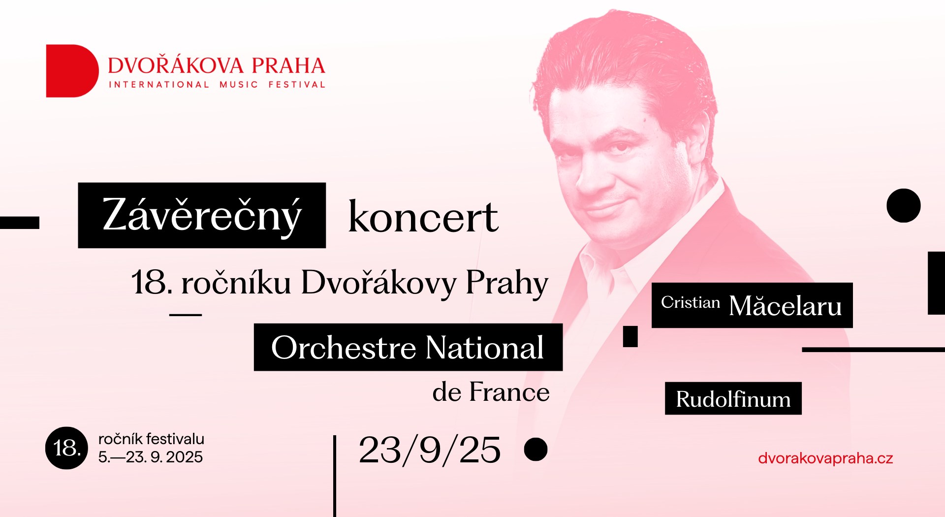 Závěrečný koncert 18. ročníku festivalu Dvořákova Praha