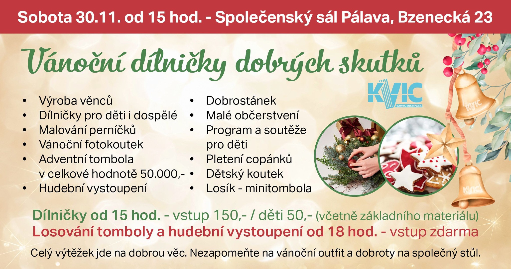 Vánoční dílničky dobrých skutků