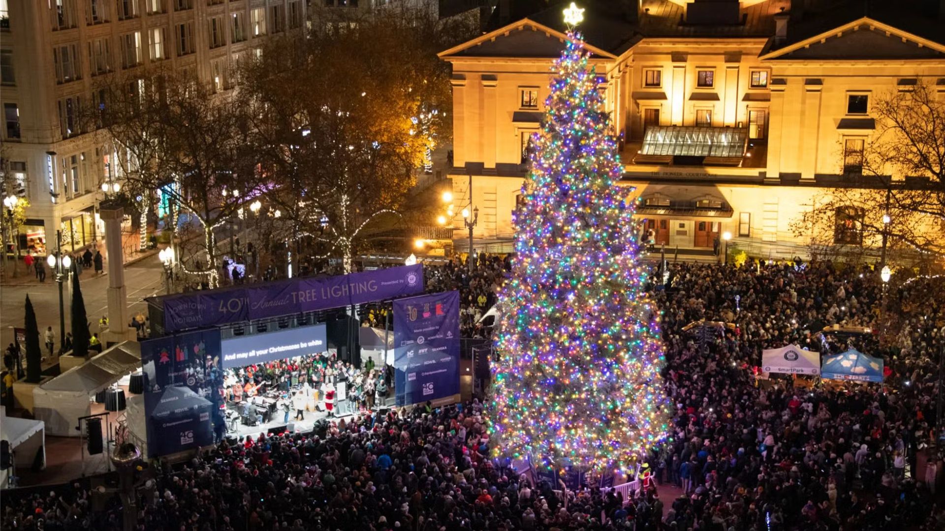 Annual Tree Lighting Ceremony @ Pioneer Square
