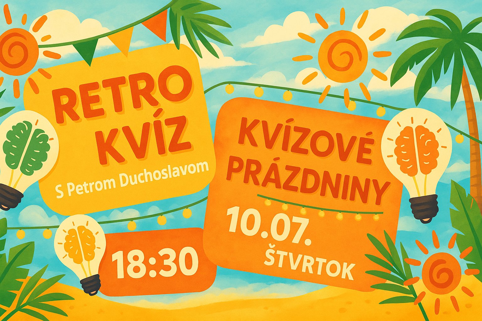 Zábavný vedomostný kvíz v Retro café & pub!