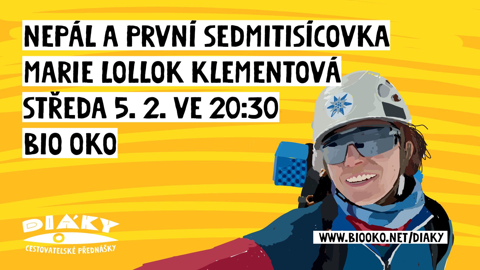Nepál a první sedmitisícovka - Marie Lollok Klementová | Diáky