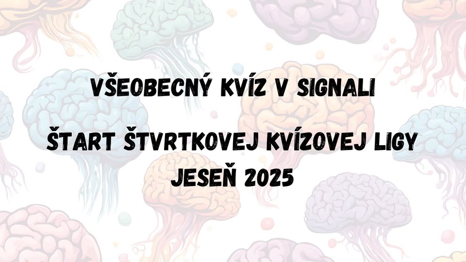 Všeobecný kvíz v Signali – štart ligy jeseň 2025
