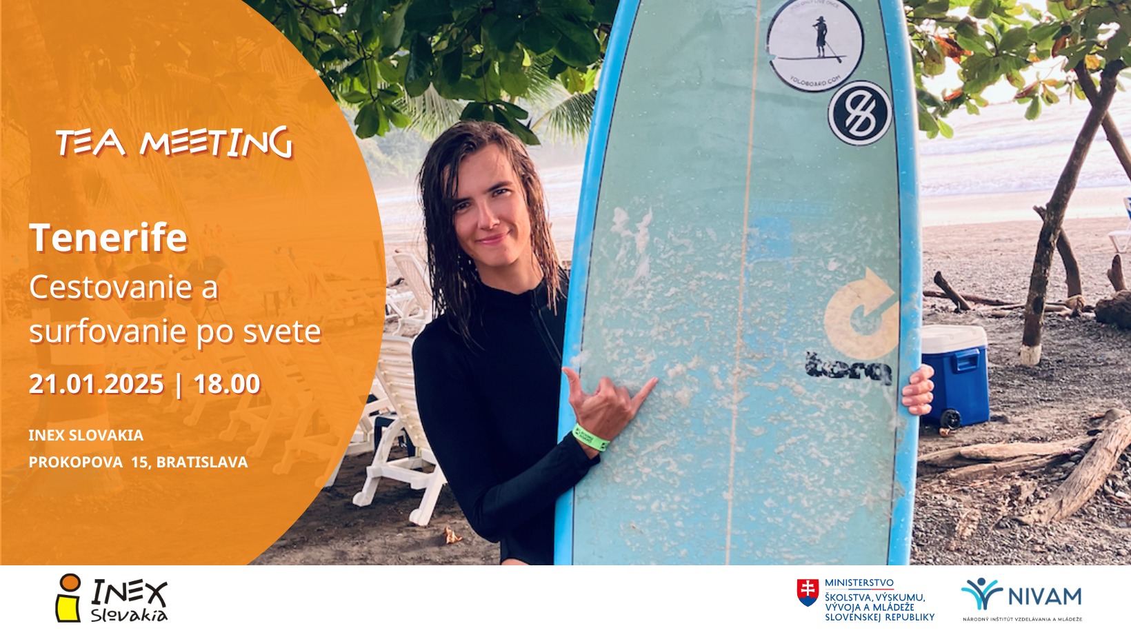 Tea Meeting: Tenerife - cestovanie a surfovanie po svete