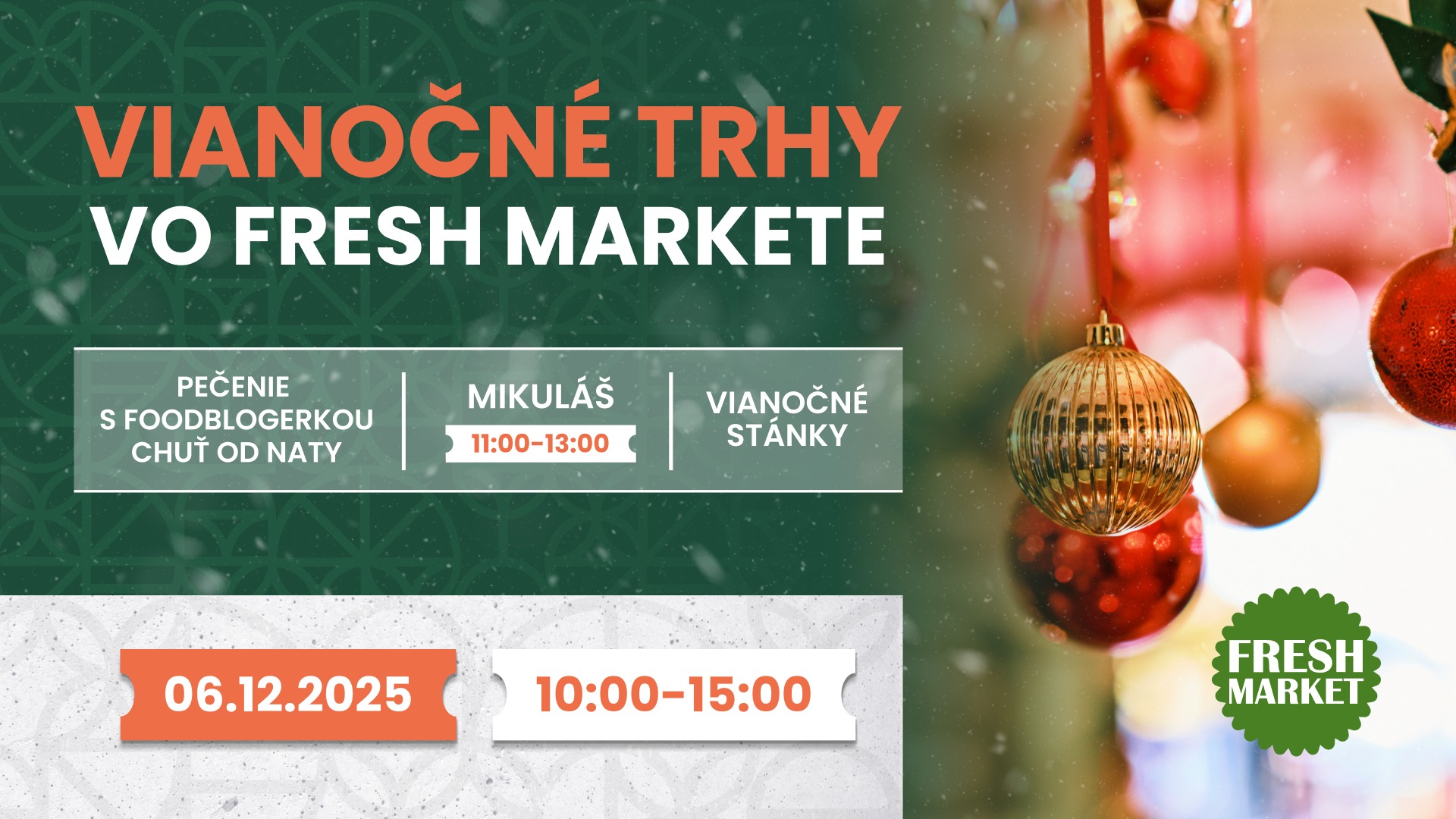 Vianočné trhy vo Fresh Markete