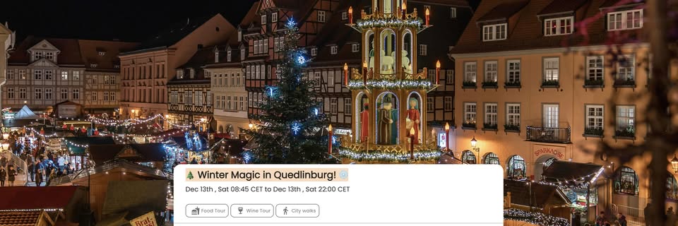🎄 Day trip - Winter Magic in Quedlinburg! ❄️