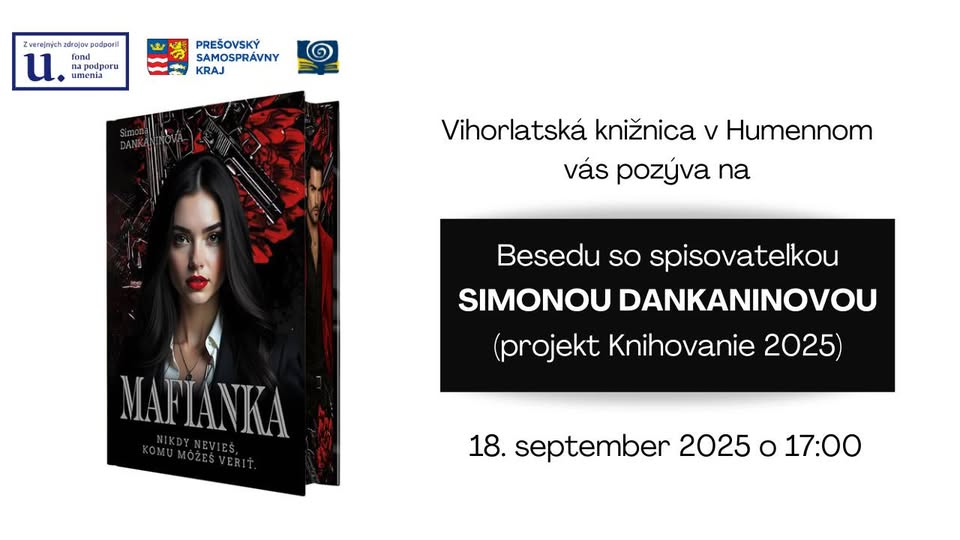 Beseda so spisovateľkou Simonou Dankaninovou