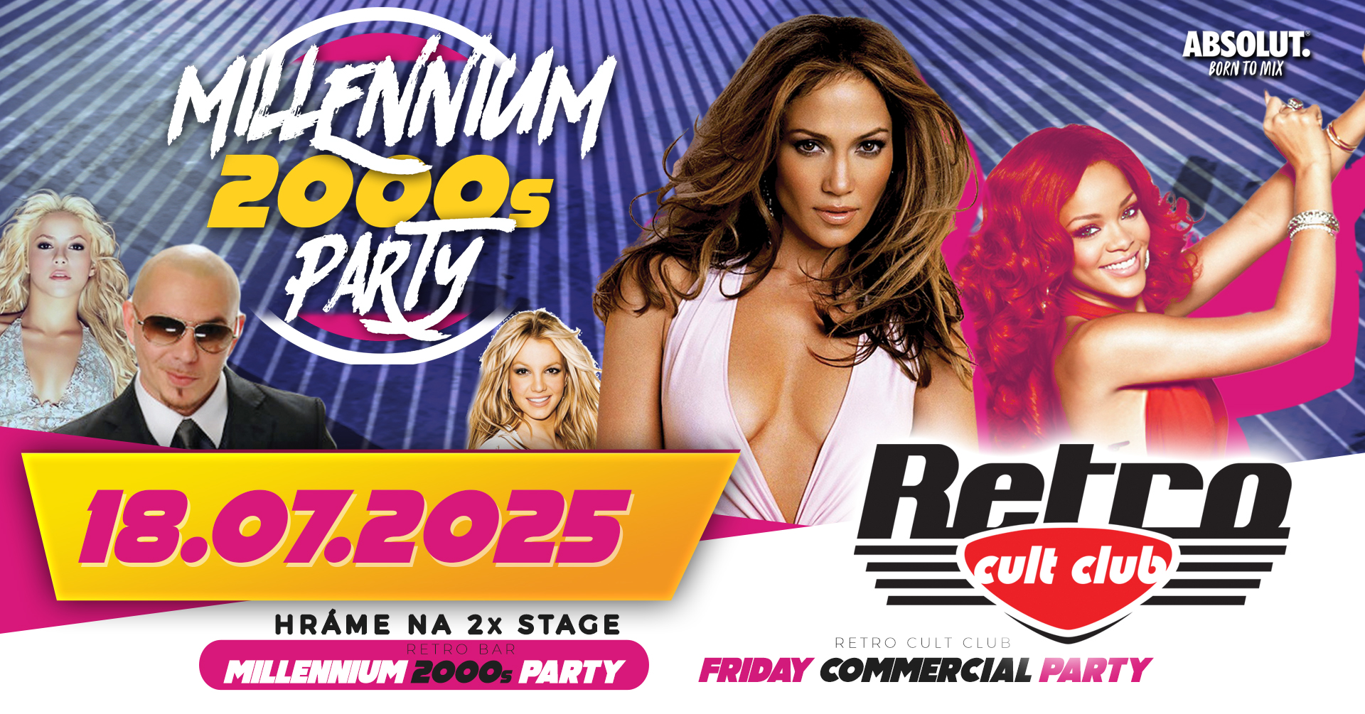 MILLENNIUM 2000s Party 💿 18.07.2025 🎉 RETRO Cult Club