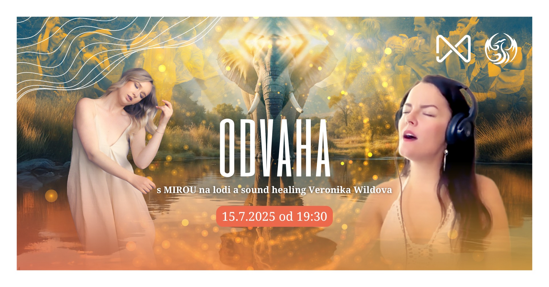 ODVAHA // tanec s Mirou na lodi a sound healing Veronika Wildová