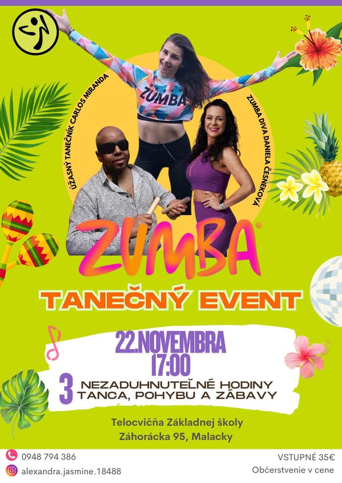 Zumba tanečný event 💃🎉💃