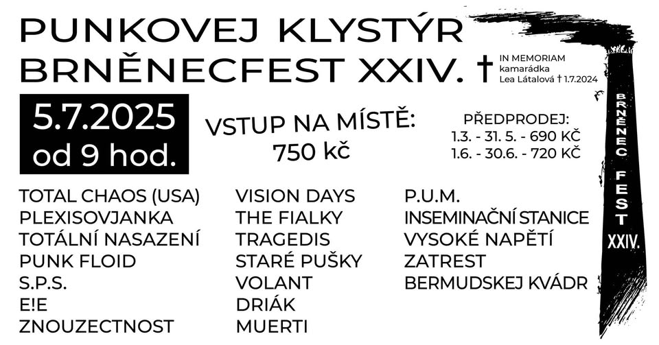 Brněnecfest 2025 (XXIV) aneb Punkovej klystýr