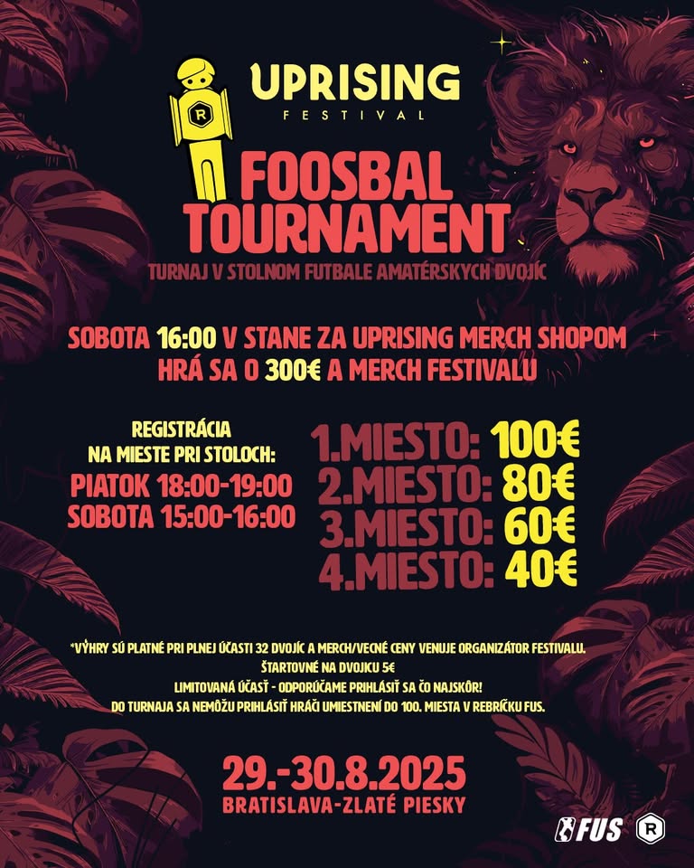 Turnaj na festivale Uprising 2025