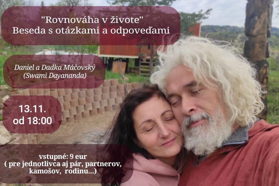 beseda s Danielom a Dadkou Mácovskymi na tému Rovnováha v živote