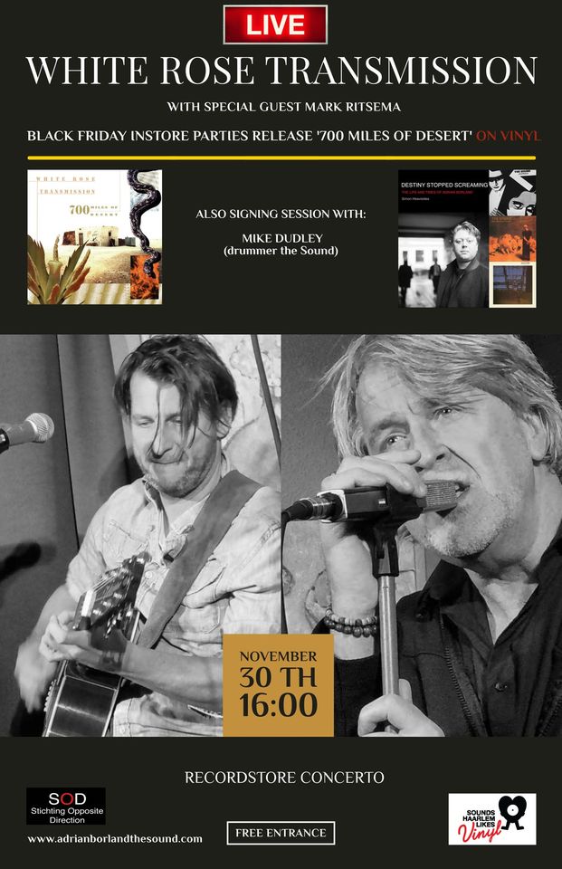 The Sound / Adrian Borland presentatie & signeersessie