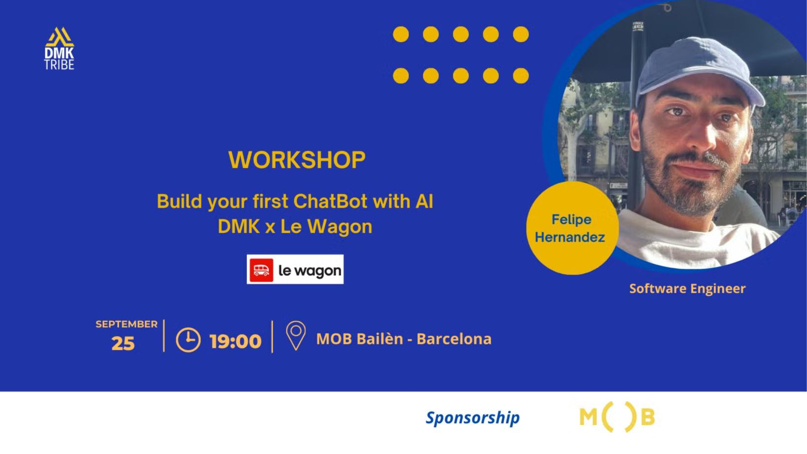 BARCELONA- Build your first ChatBot with AI | DMK x Le Wagon - 7PM