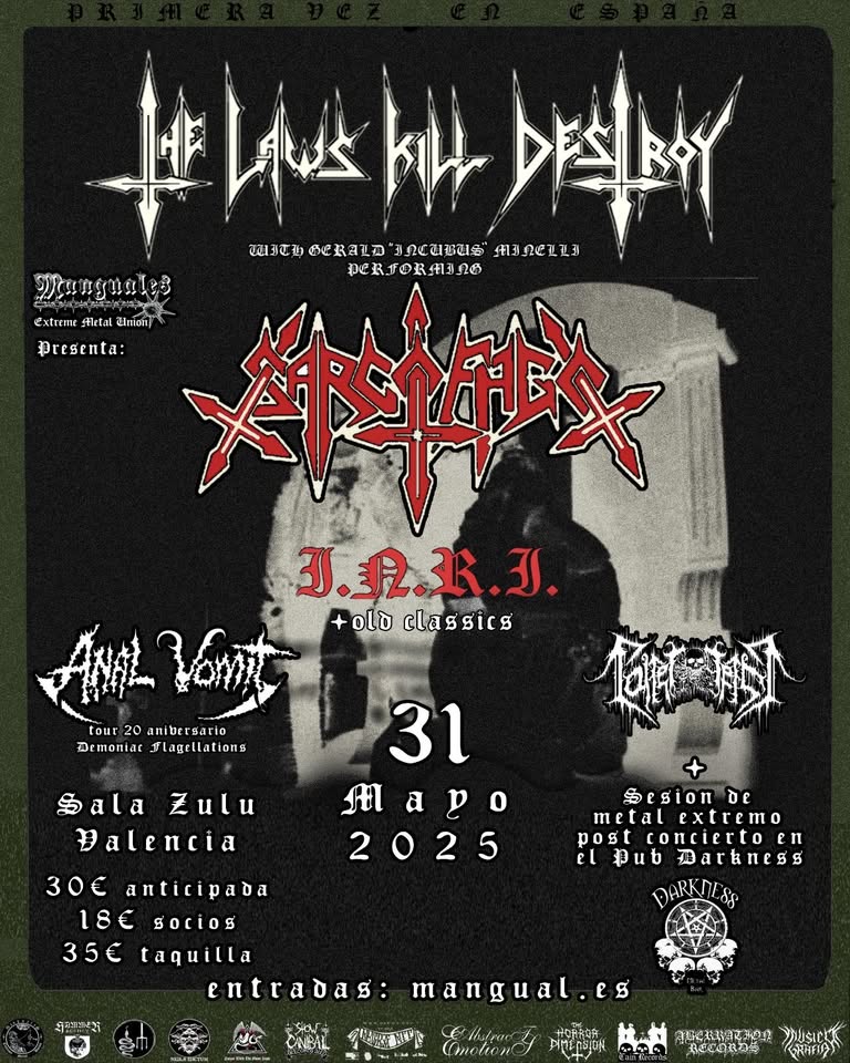 SARCOFAGO the Laws Kill Destroy + Anal Vomit