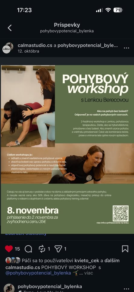 Pohybový workshop