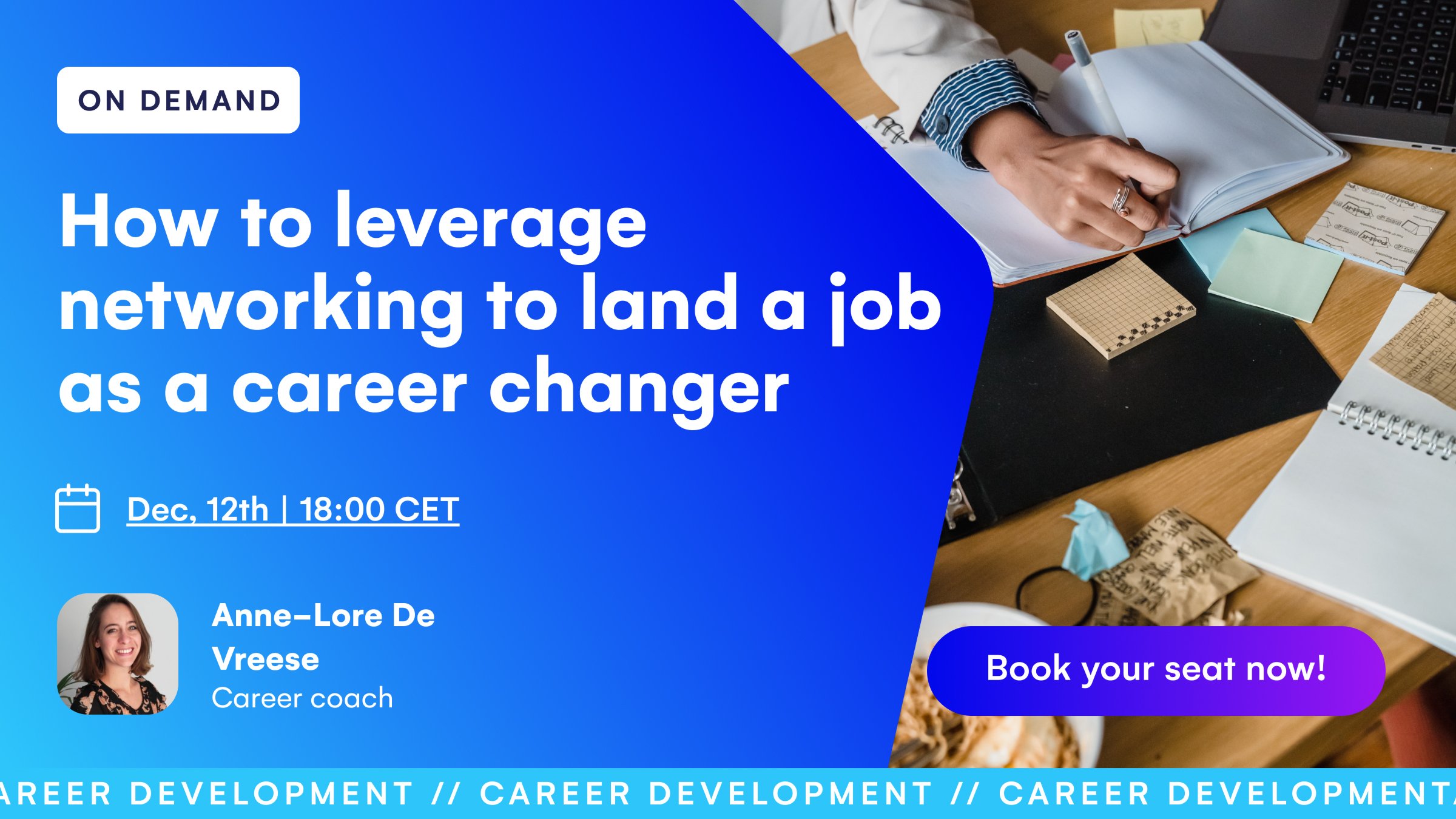 (ON-DEMAND) How to leverage networking to land a job as a career changer