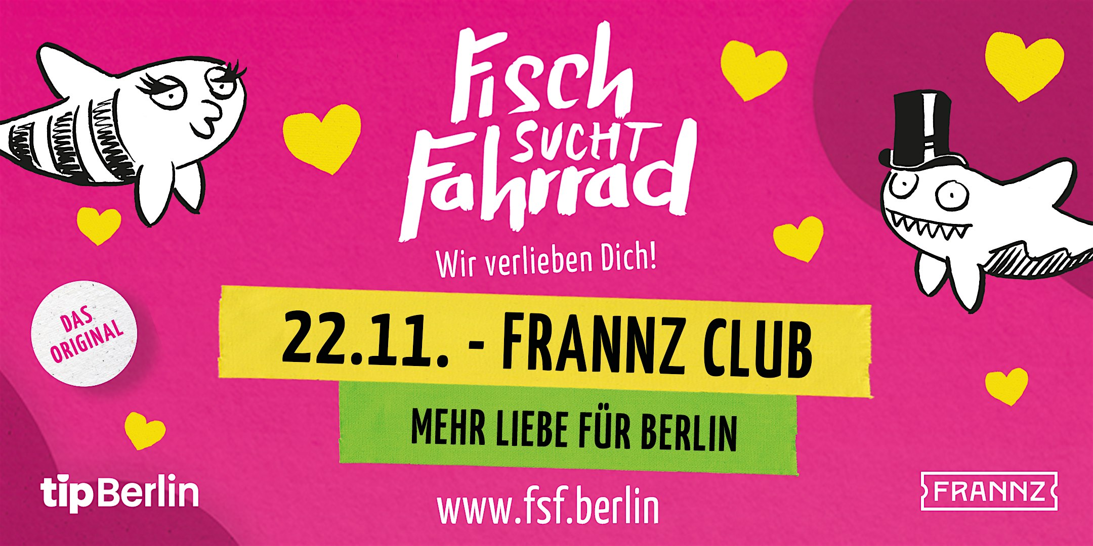 Fisch sucht Fahrrad Berlin | Dating Party | 22.11.24