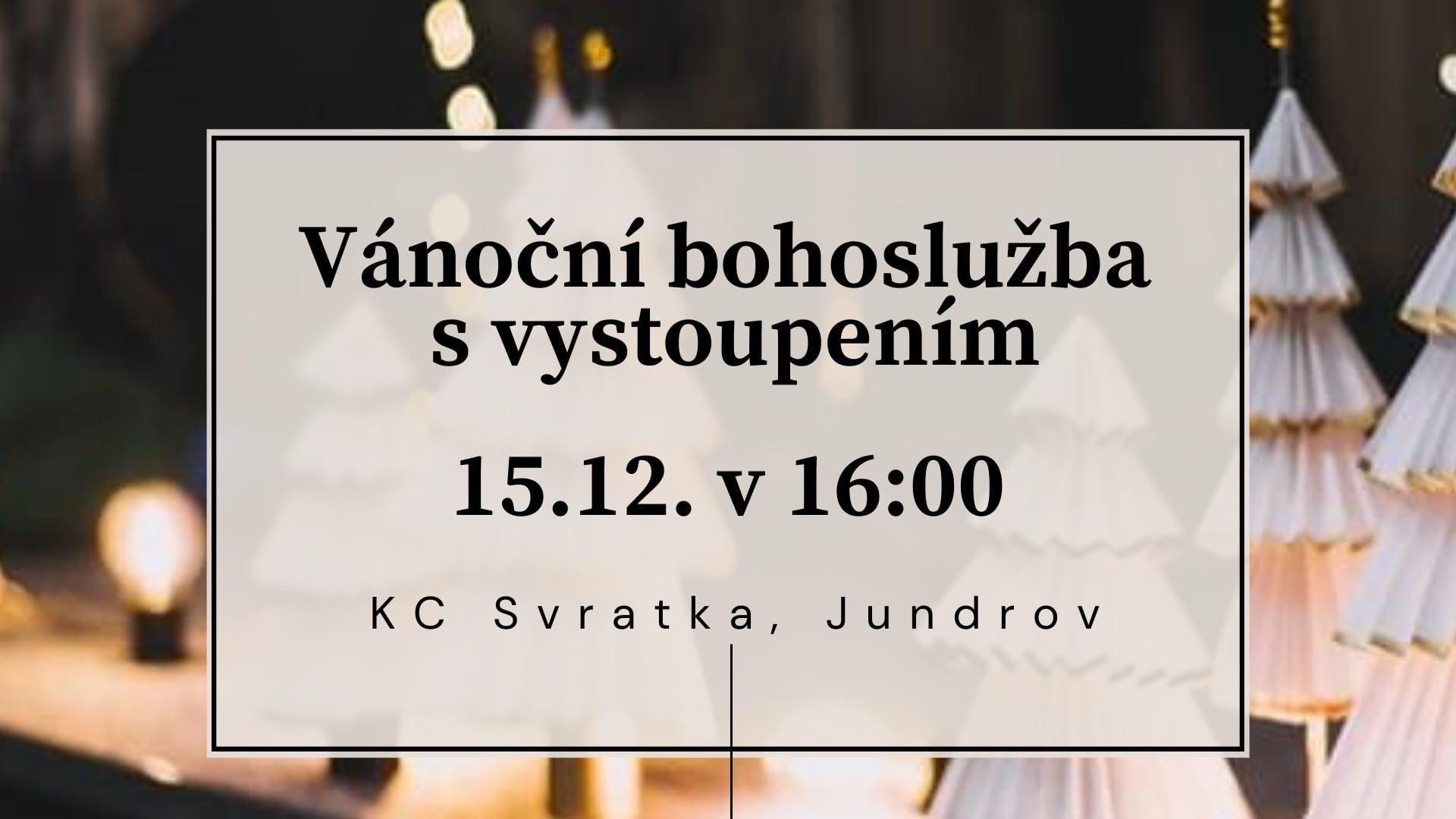 Vánoční bohoslužba