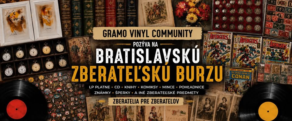 Gramo Vinyl Community pozýva na Bratislavskú zberateľskú burzu (Tržnica Nivy)