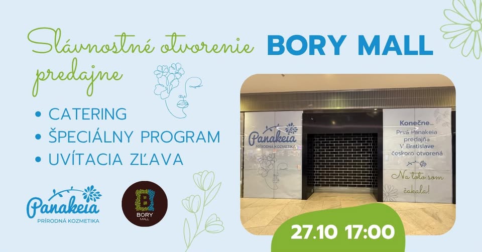 Panakeia predajňa BORY MALL - Slávnostné otvorenie prvej predajne v Bratislave.
