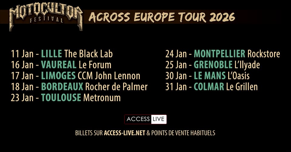 Nanowar of Steel + Uuhai • Motocultor Tour • Lille