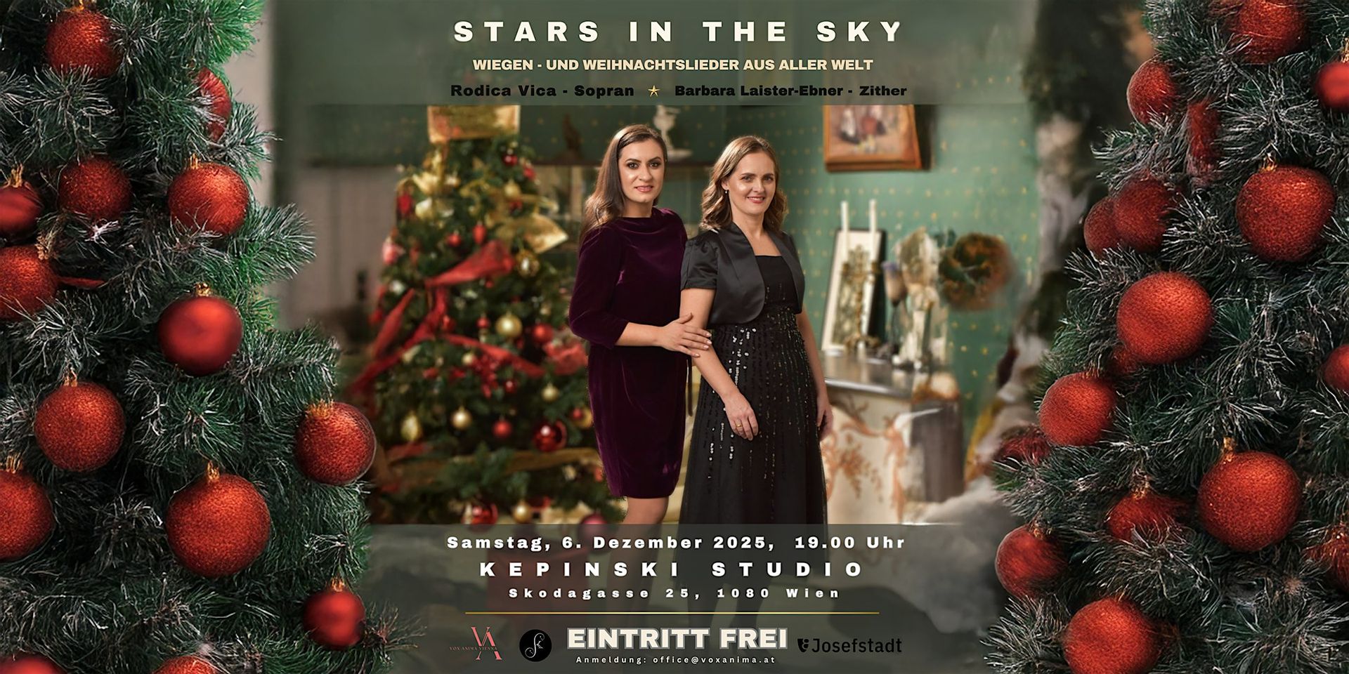 Stars in the Sky: Weihnachtskonzert & Vernissage "BIRDS!"