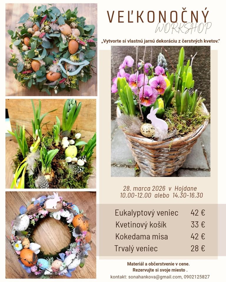 🌿🌸 VEĽKONOČNÝ WORKSHOP  🌿