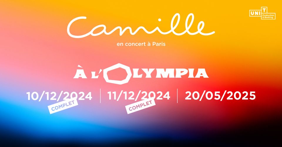 Camille en concert à L'Olympia