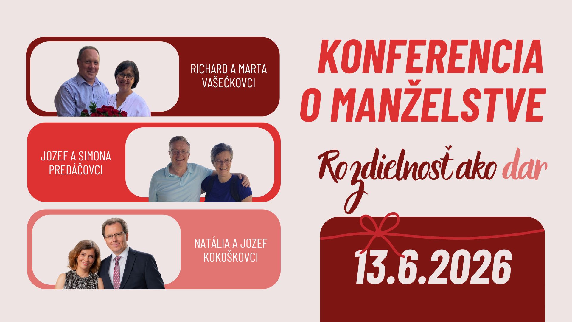 KONFERENCIA O MANŽELSTVE: Rozdielnosť ako dar