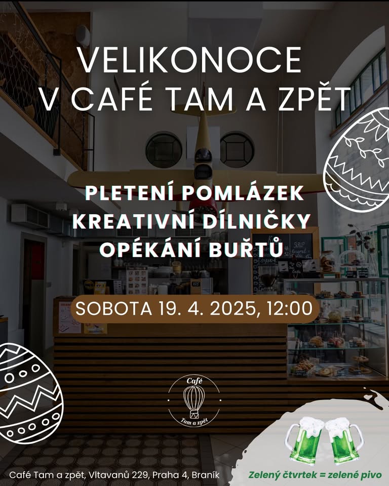 🐣 VELIKONOCE V CAFÉ TAM A ZPĚT 🐣