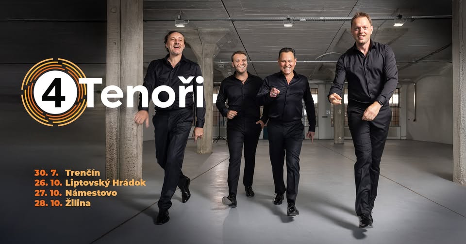 4 TENOŘI - koncert na Hrade Trenčín