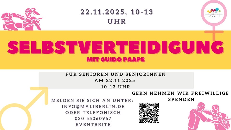 Selbstverteidigungskurs exkl. für Senioren und Seniorinnen