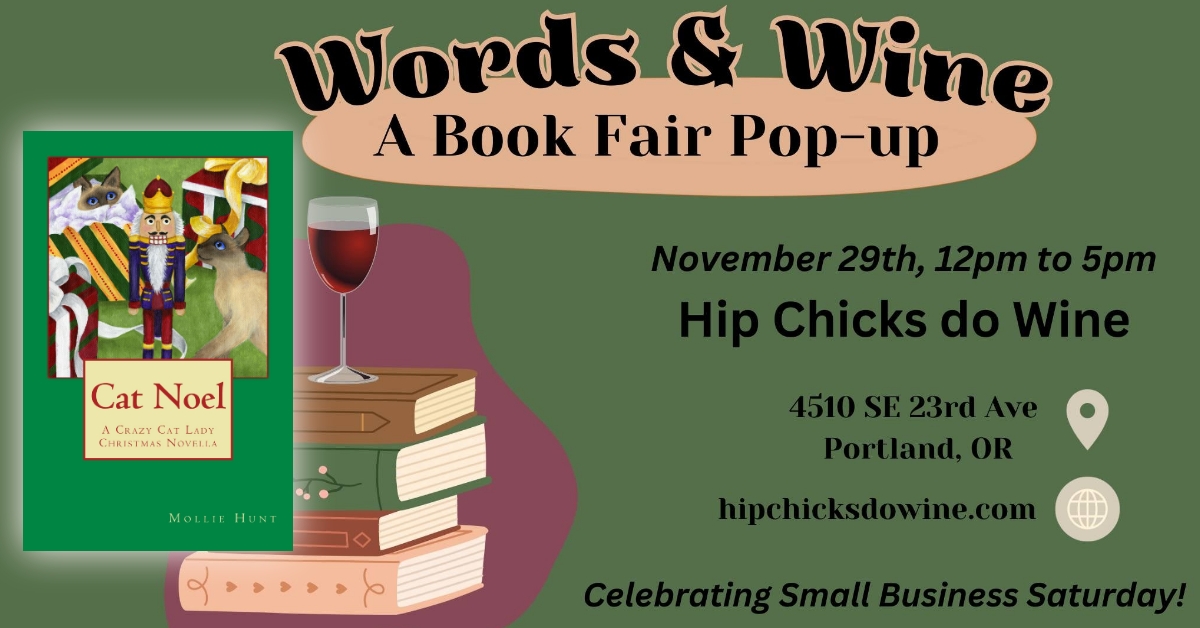 Mollie Hunt at Words and Wine: A Book Fair Pop Up!