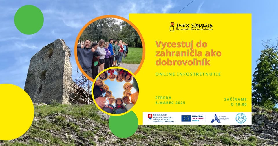Vycestuj do zahraničia ako dobrovoľník - online infostretko
