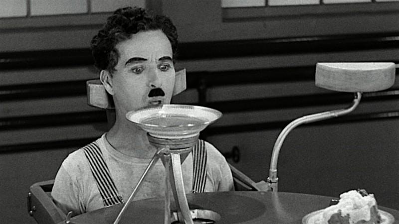 Modern Times - a silent film by Charlie Chaplin