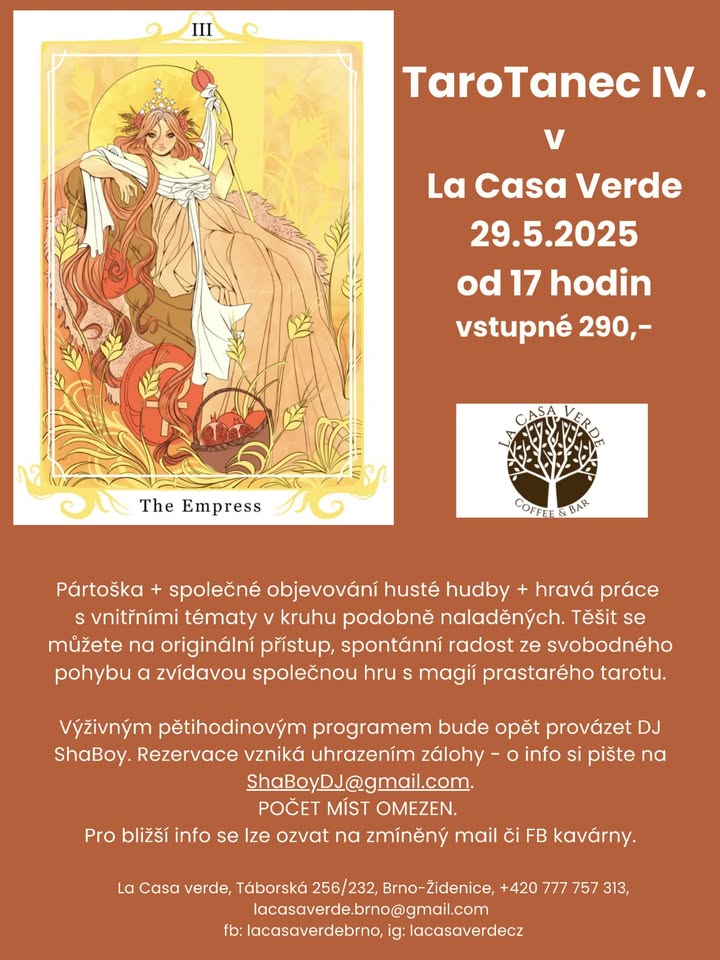 TaroTanec IV. @ La Casa Verde PLNÁ KAPACITA
