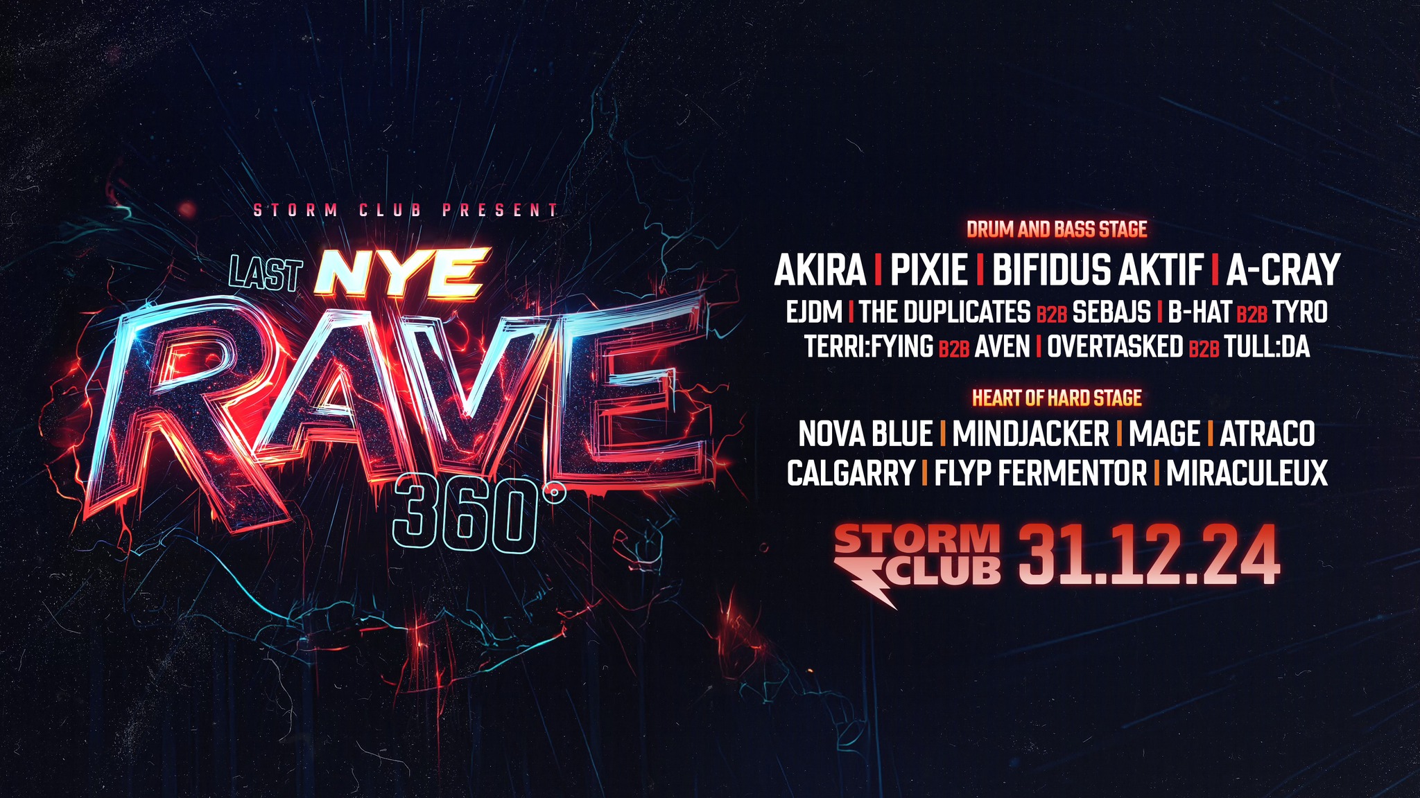 Last Storm NYE Rave 360° | 2 stages | 31.12.24