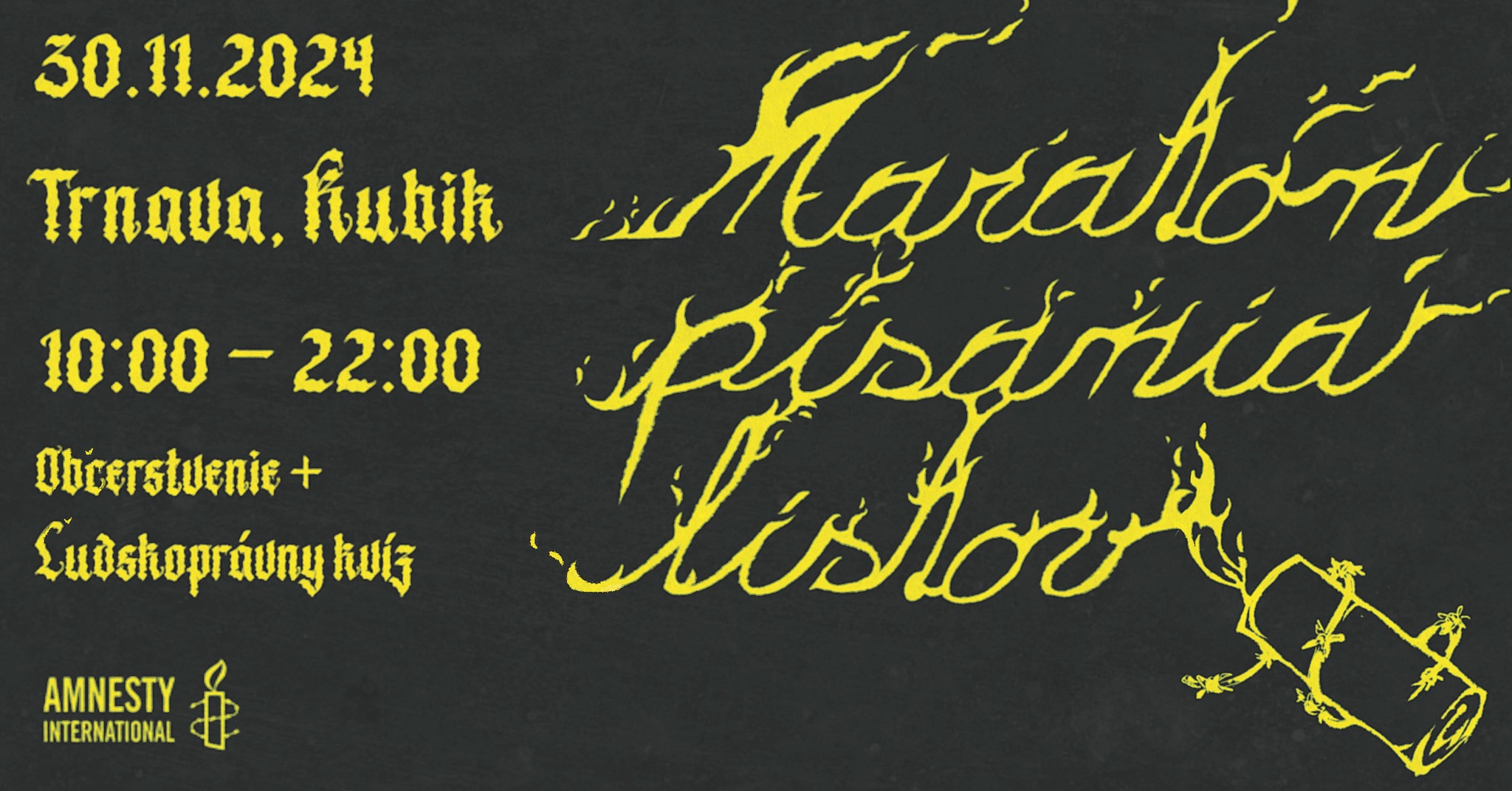 Maratón písania listov v Trnave