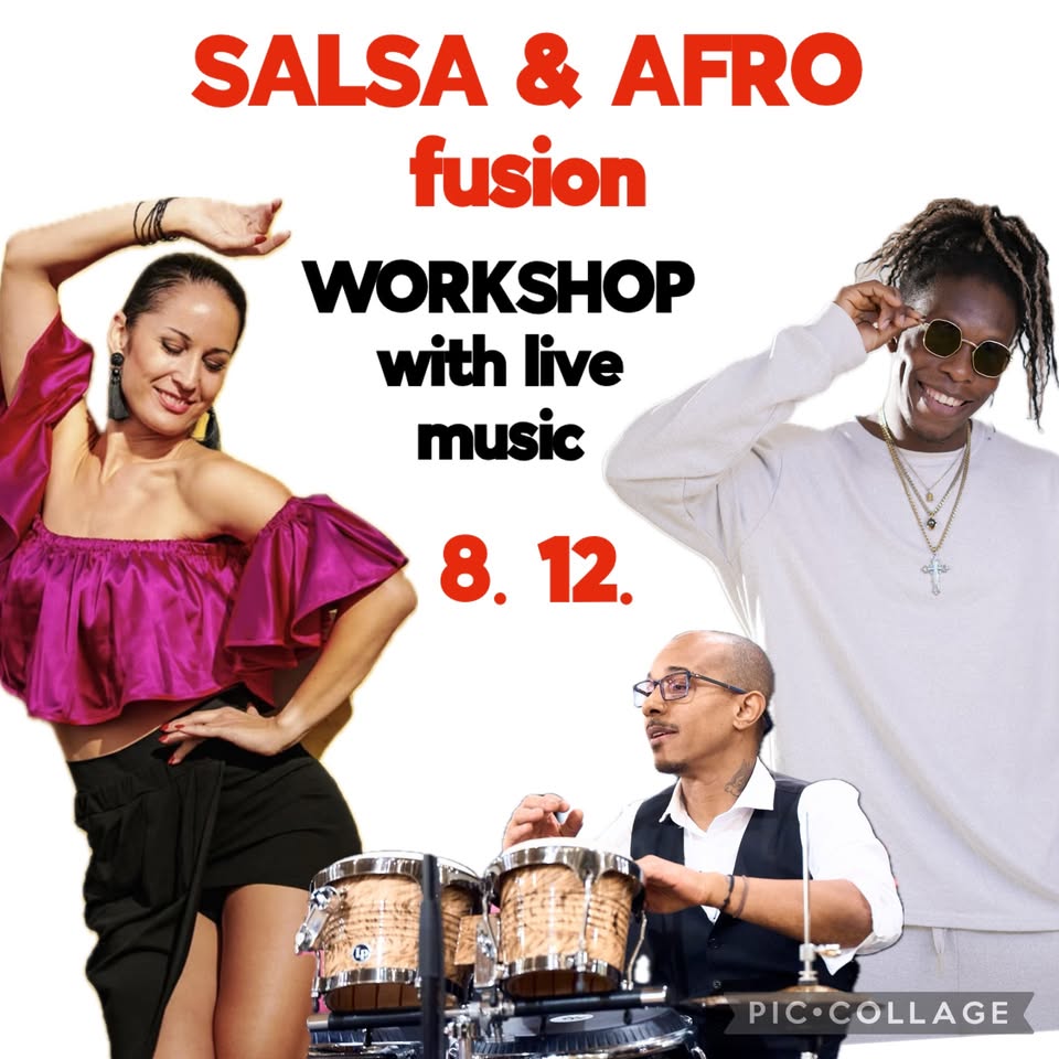 SALSA & AFRO fusion collabo WORKSHOP with live music🎶 Feel the beat vol.3