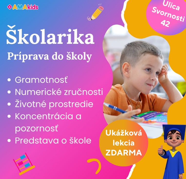 Ukážková lekcia PRÍPRAVA DO ŠKOLY s Akadémiou pre rozvoj intelektu Amakids