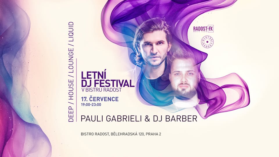 Čtvrteční Řízek&Spin: Pauli Gabrieli & DJ Barber v Bistru Radost! 🎤 🎶 🍔