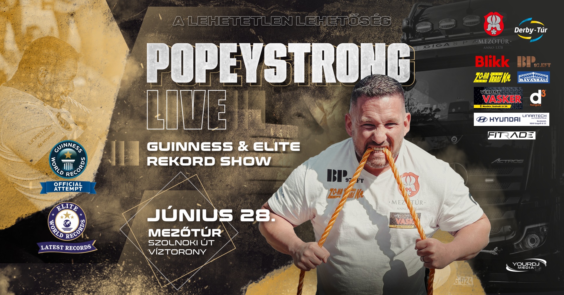 Popeystrong LIVE: Guinness & Elite Rekord Show – Mezőtúr 2025