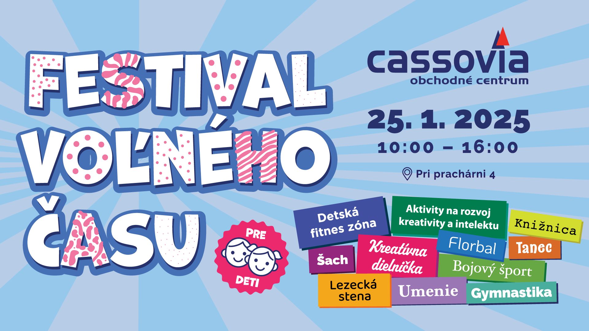 Festival voľného času v OC Cassovia 2025