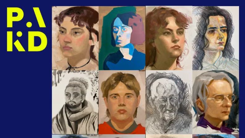 FREE! Sunday Portrait Café: Draw or Paint a long portrait! New models each week