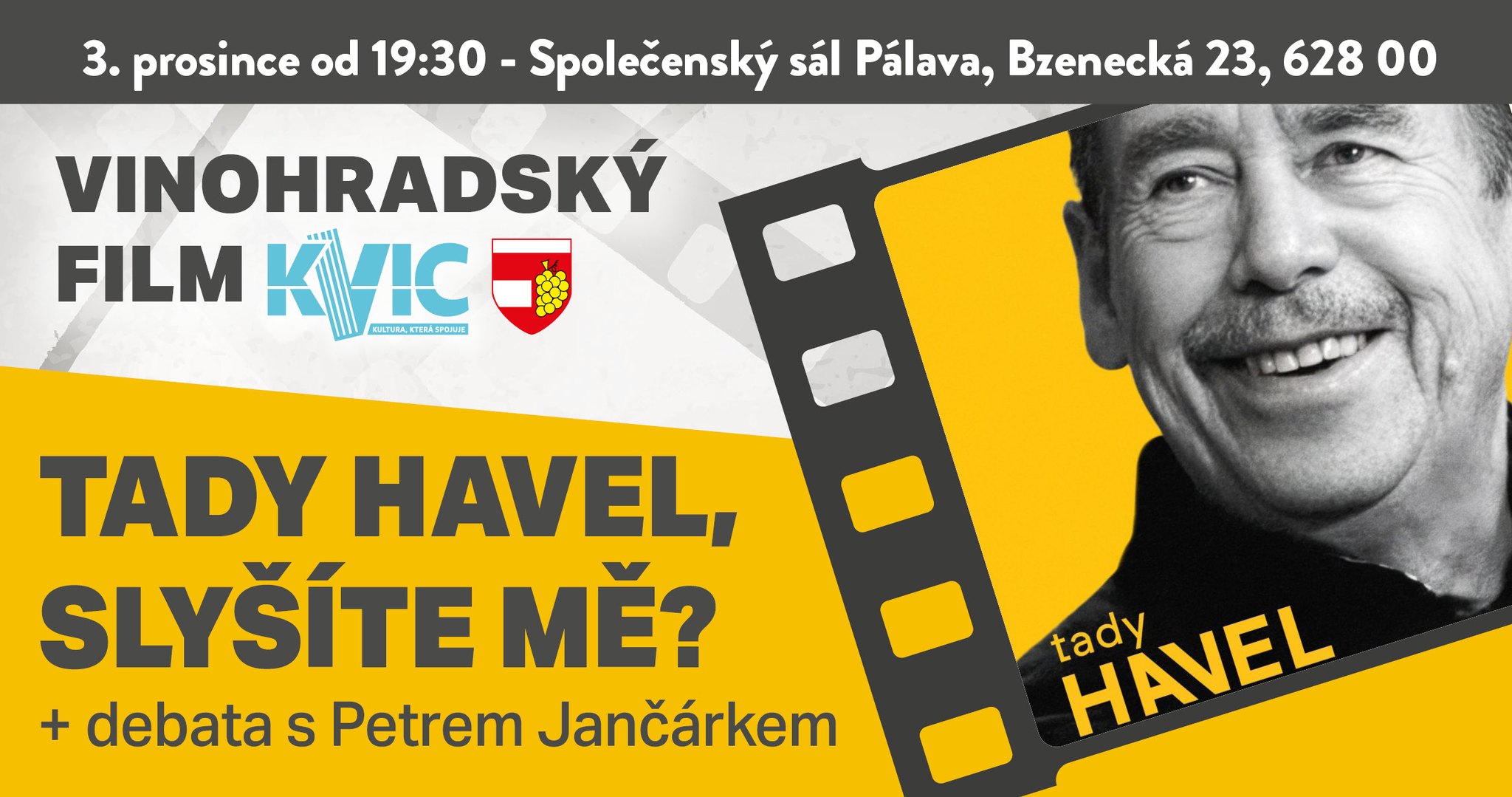Vinohradský film: Tady Havel, slyšíte mě? + debata s Petrem Jančárkem