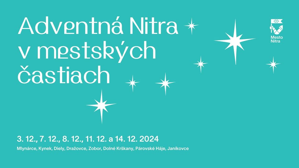 Adventná Nitra 2024 v mestských častiach